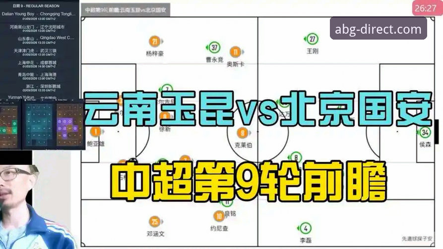 中超第9轮焦点战深度回顾：玉昆主场三度追平国安